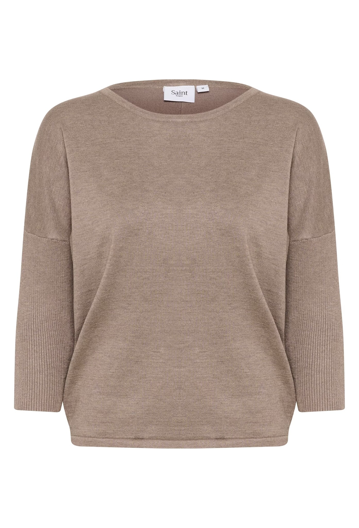 SAINT TROPEZ MilaSZ R-N Pullover Taupe Melange