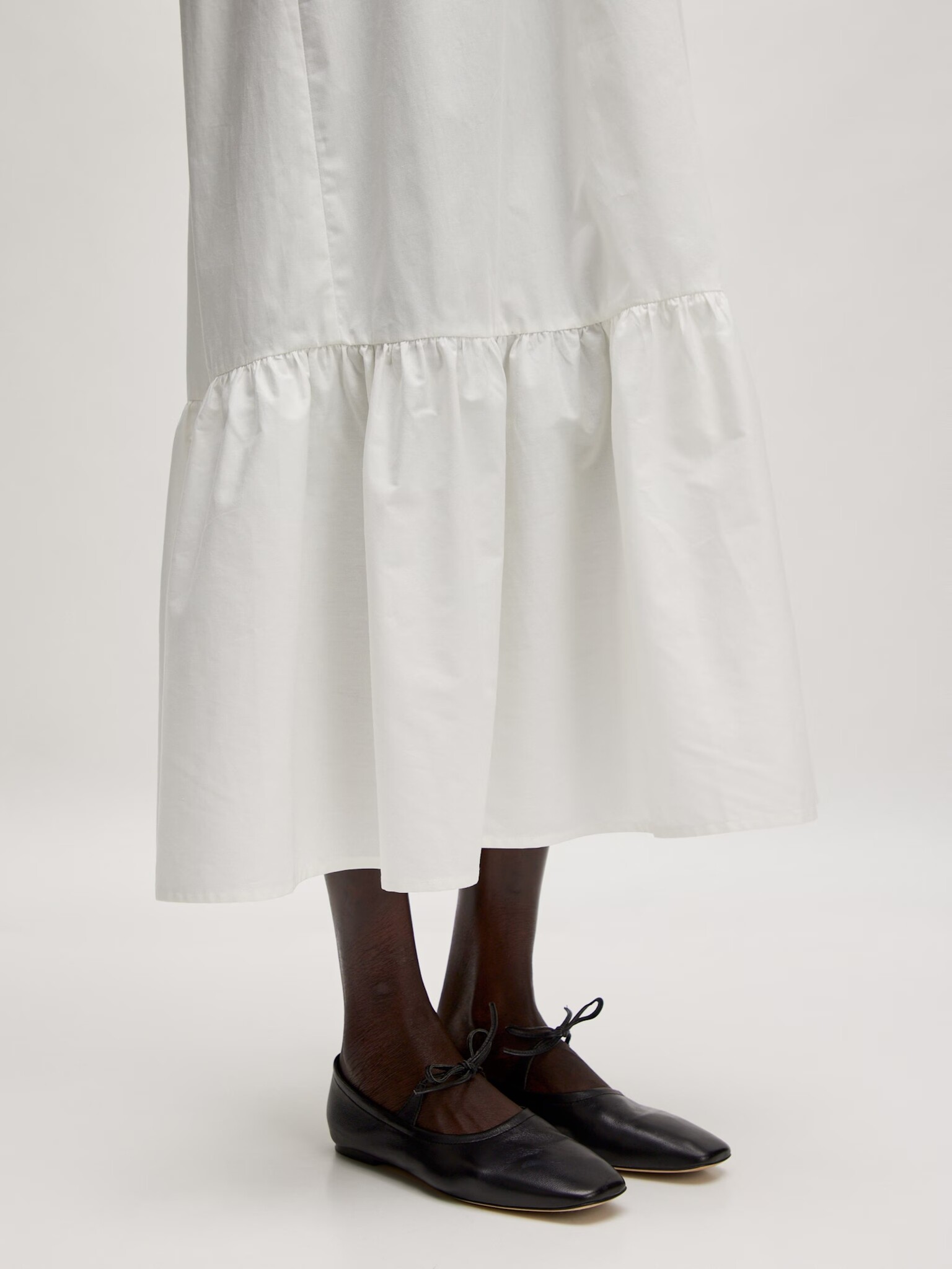 EDITED Pia Dress Cotton Optic White
