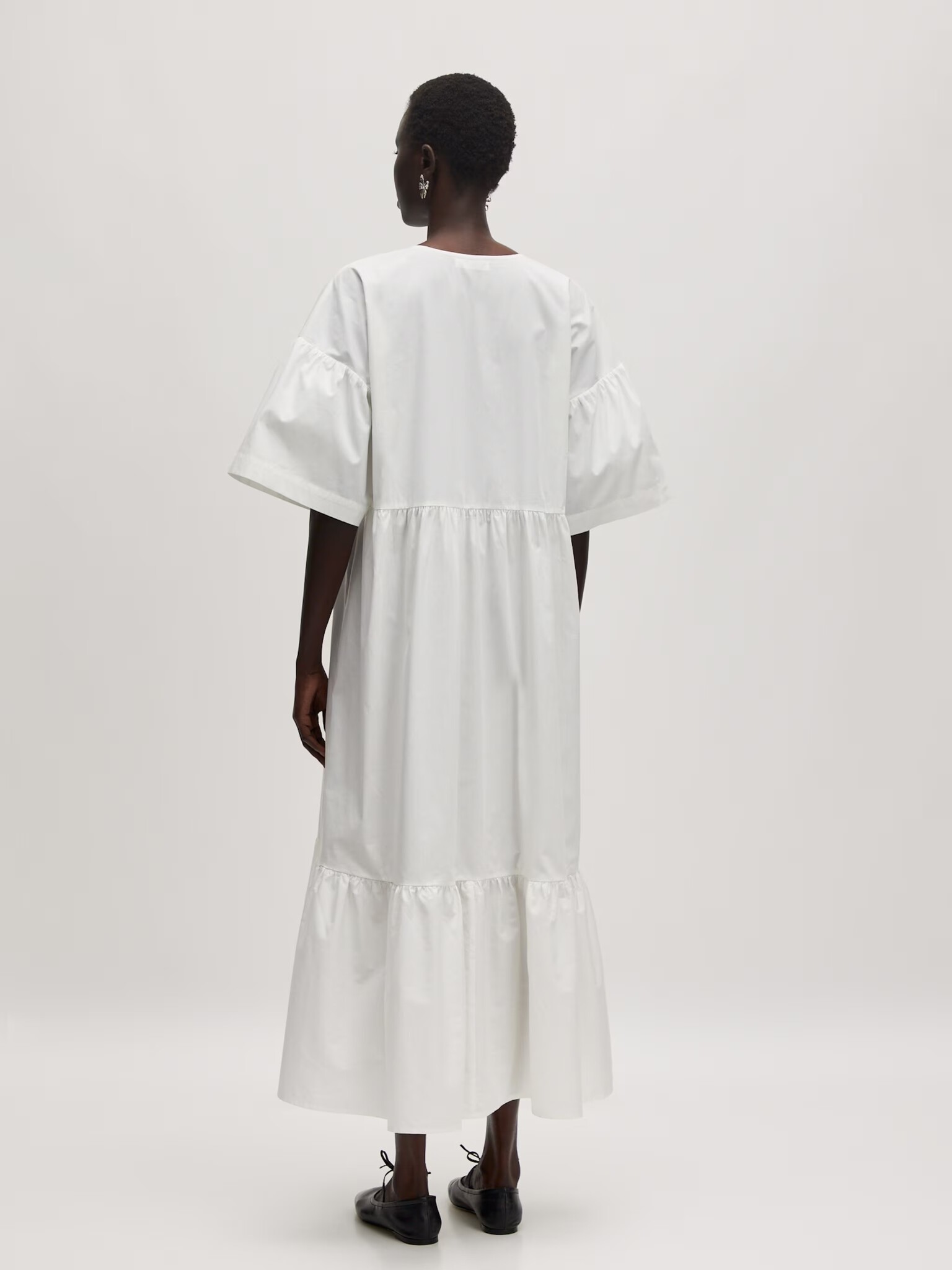 EDITED Pia Dress Cotton Optic White