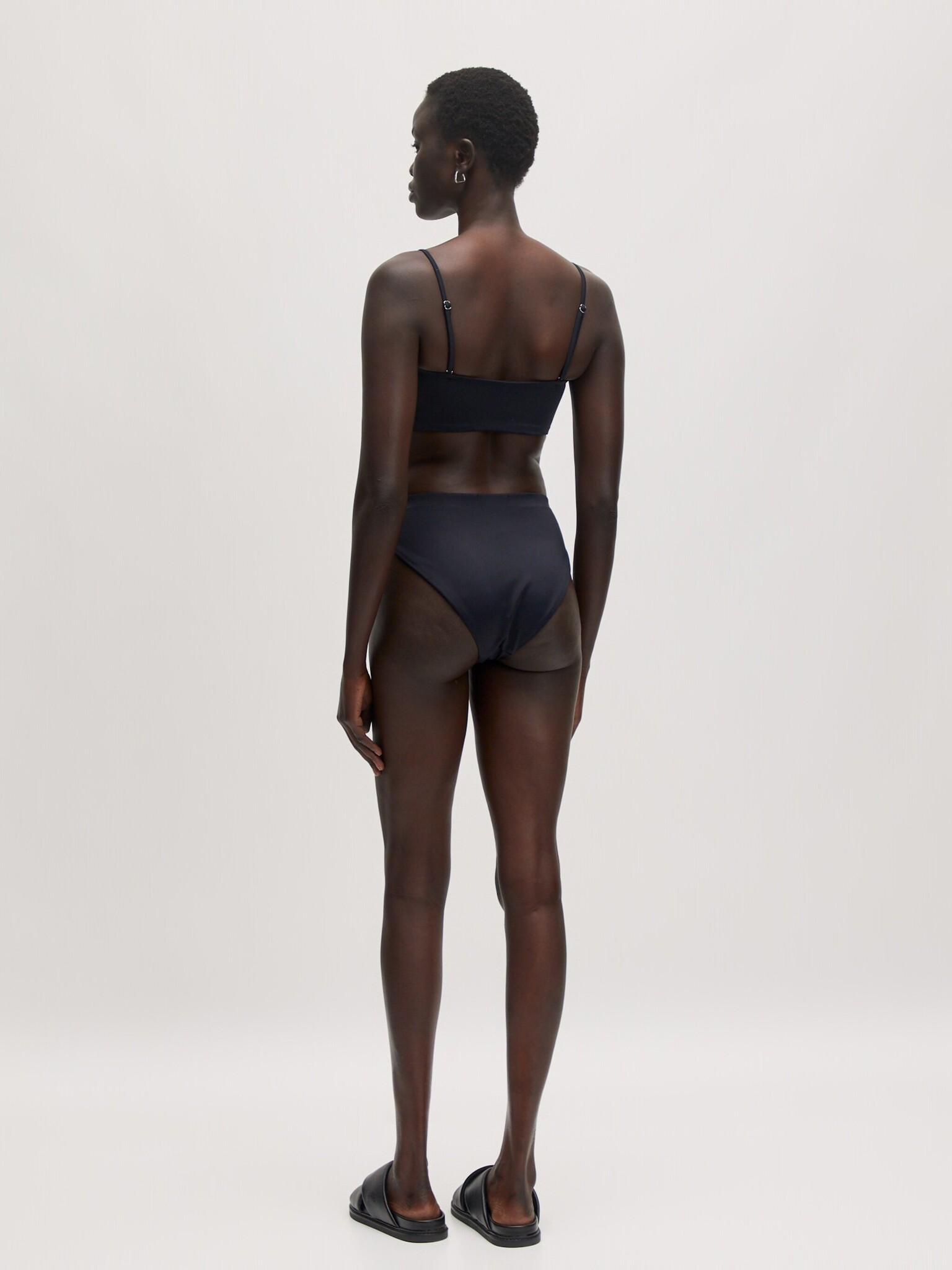 EDITED Raissa Bikini Top Black Flower