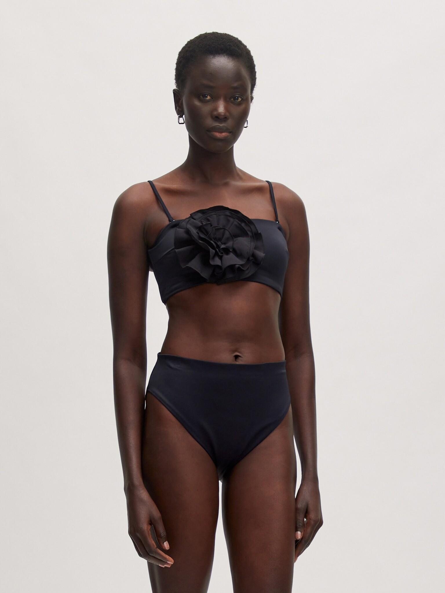 EDITED Raissa Bikini Top Black Flower