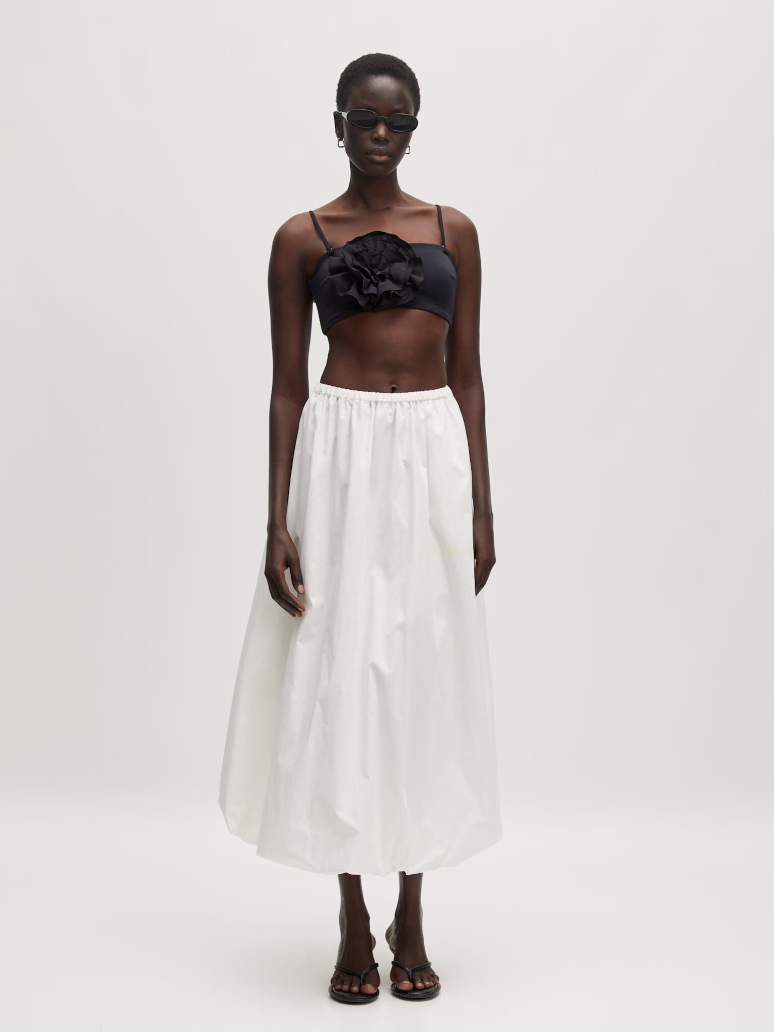 EDITED Raissa Bikini Top Black Flower