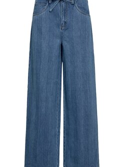 L'AMITIE Hering String Tie Jeans Bleached