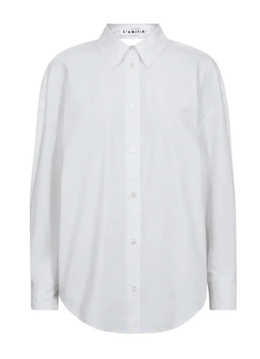 MM Twist Bow Shirt White