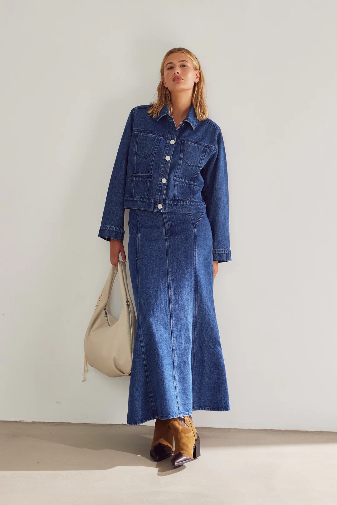 NOELLA Lyric Jacket Blue Denim