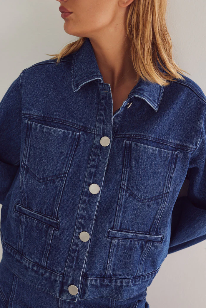 NOELLA Lyric Jacket Blue Denim