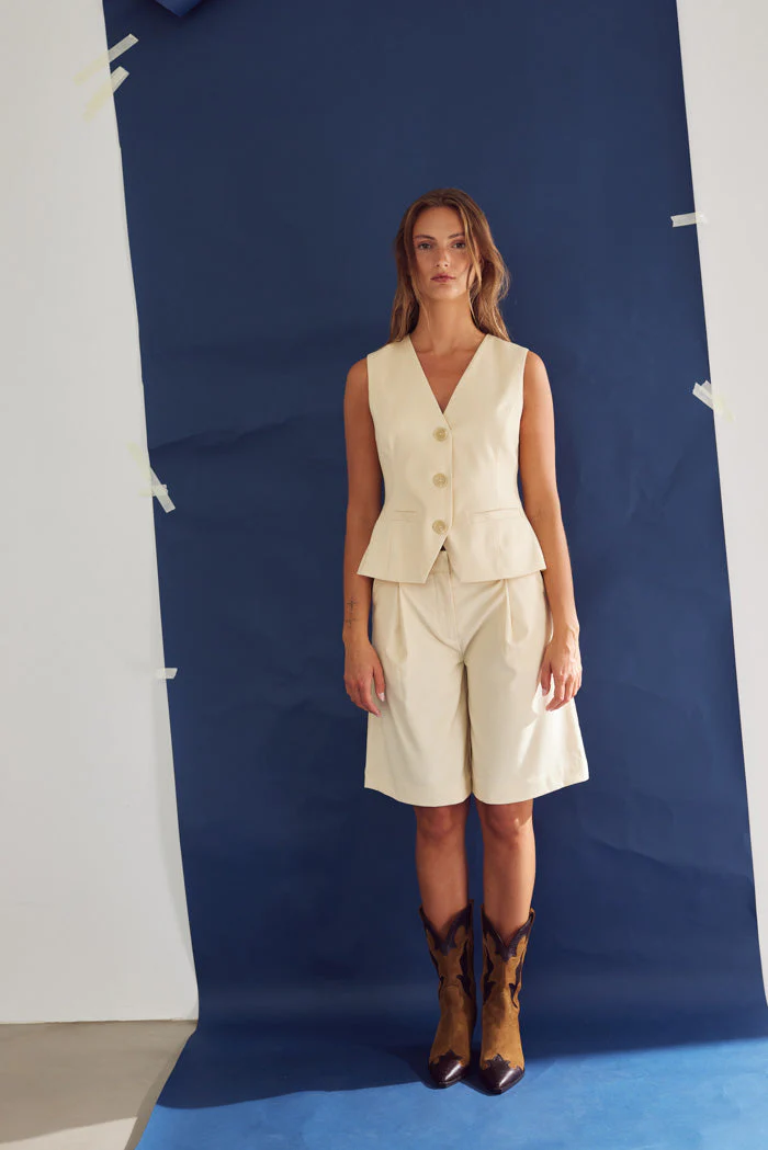 NOELLA Kasaundra Vest Butter Yellow
