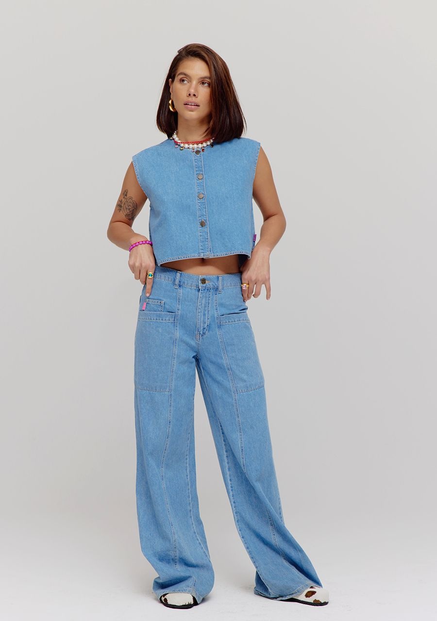 HARPER & YVE Gilly Gilet Lexie Mid Blue