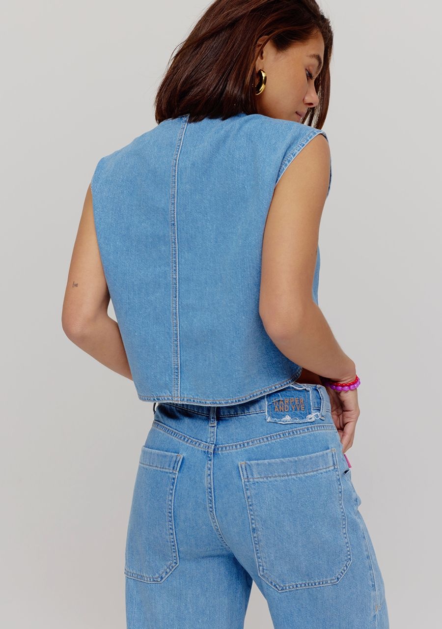 HARPER & YVE Gilly Gilet Lexie Mid Blue
