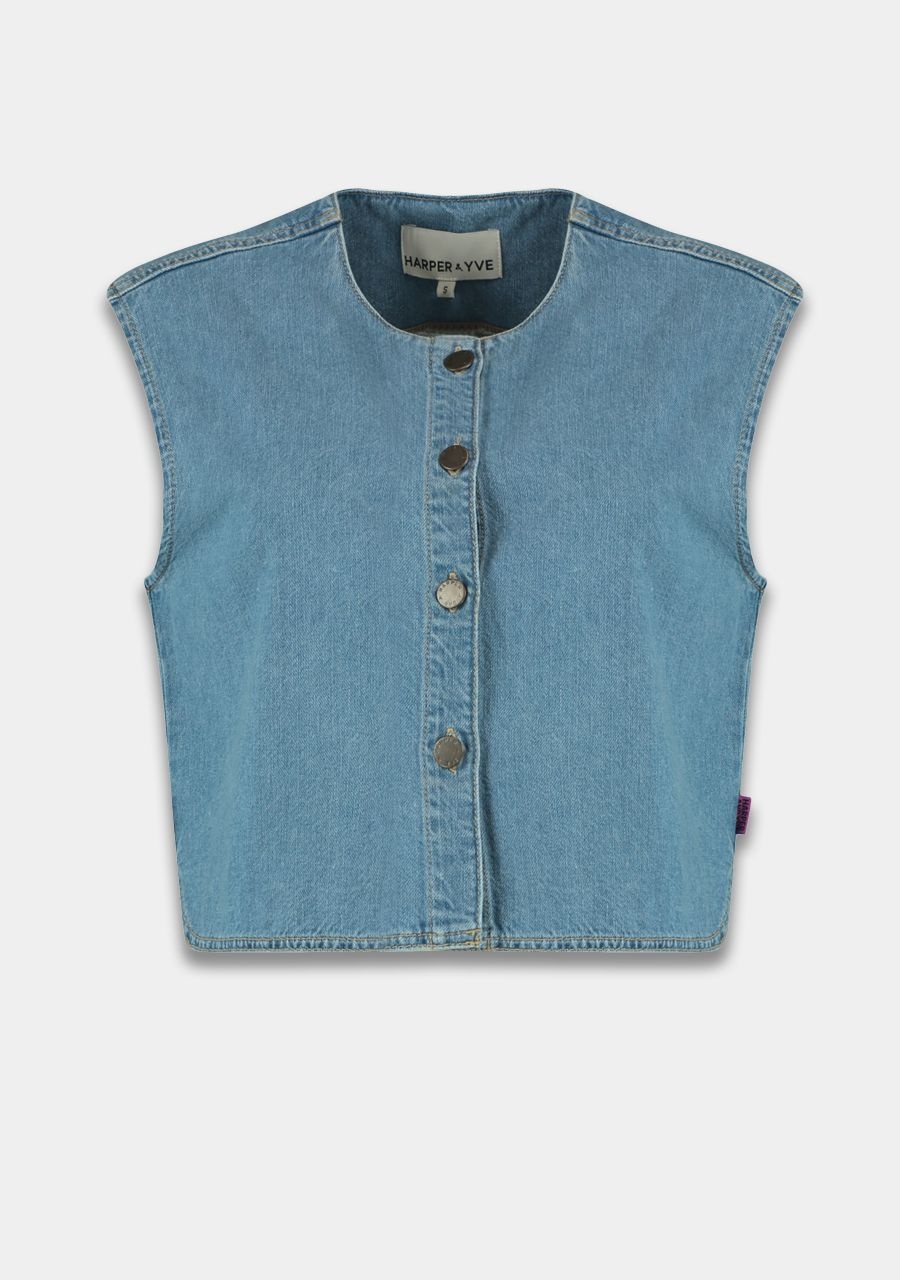 HARPER & YVE Gilly Gilet Lexie Mid Blue