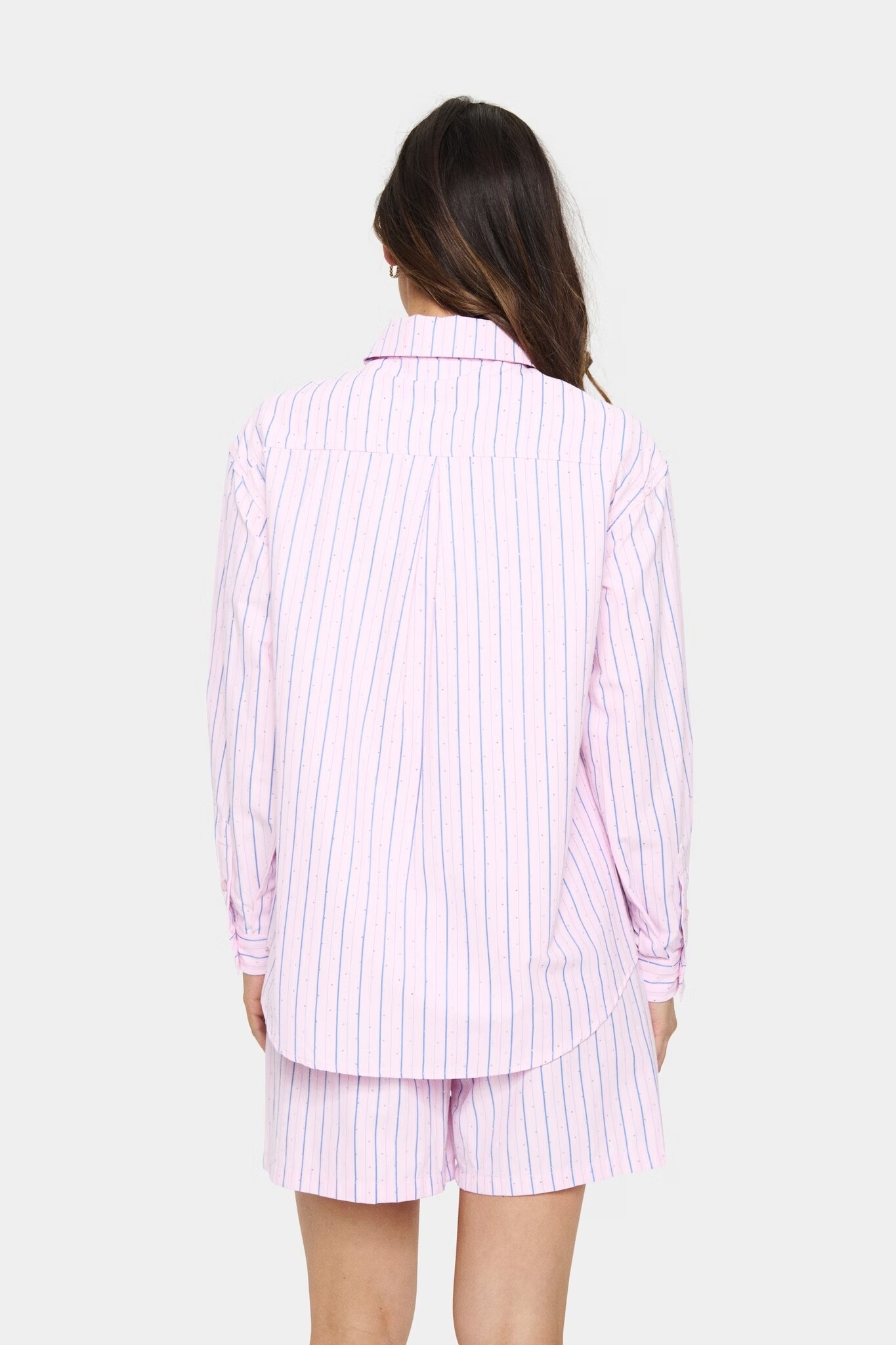 SAINT TROPEZ KeelySZ Shirt Pink Blue Ice Stripe