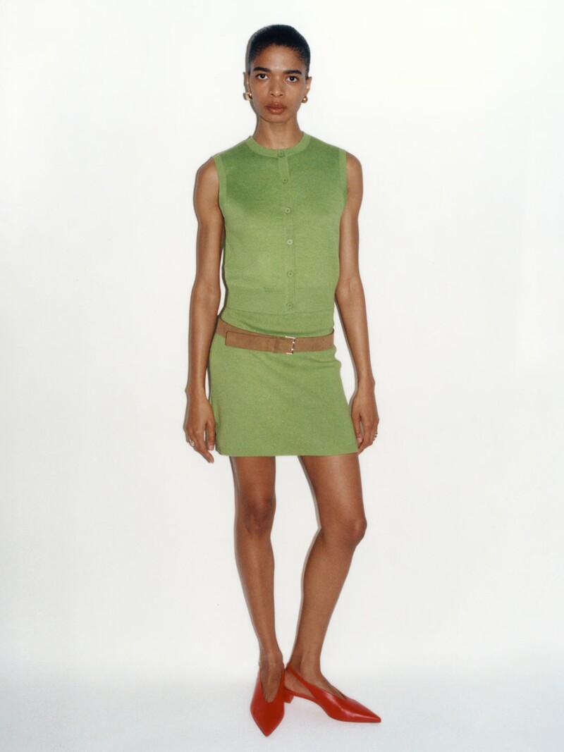 EDITED Galilea Skirt Forest Green