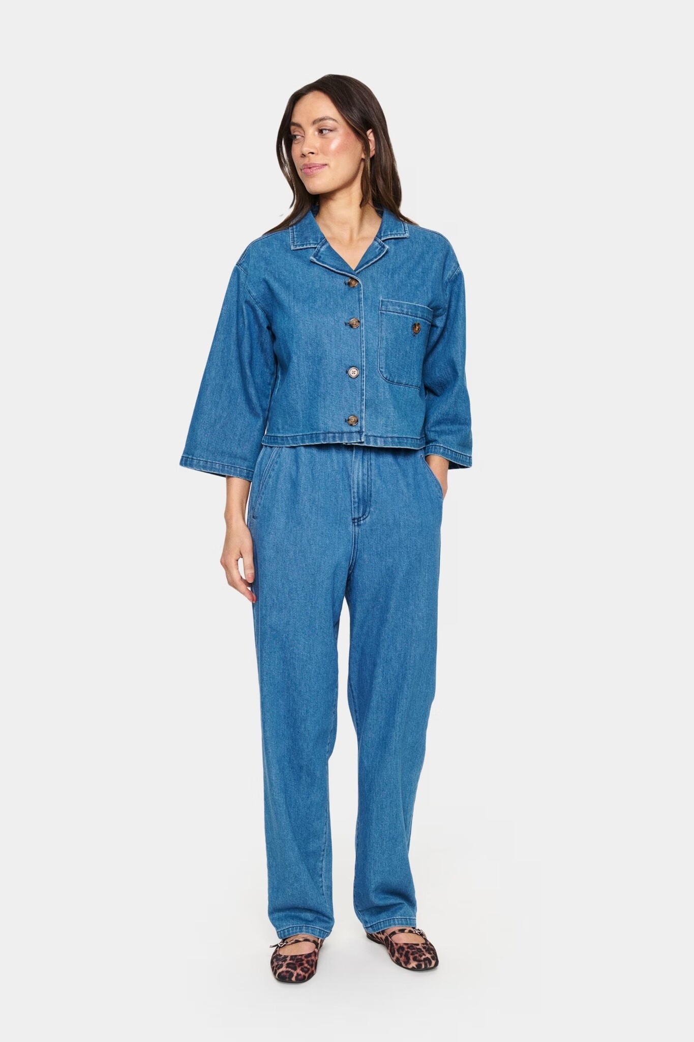 SAINT TROPEZ KayoSZ Shirt Medium Blue Denim