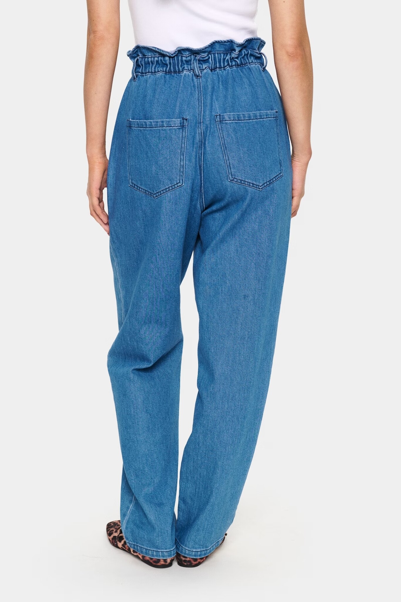 SAINT TROPEZ KayoSZ Pants Medium Blue Denim