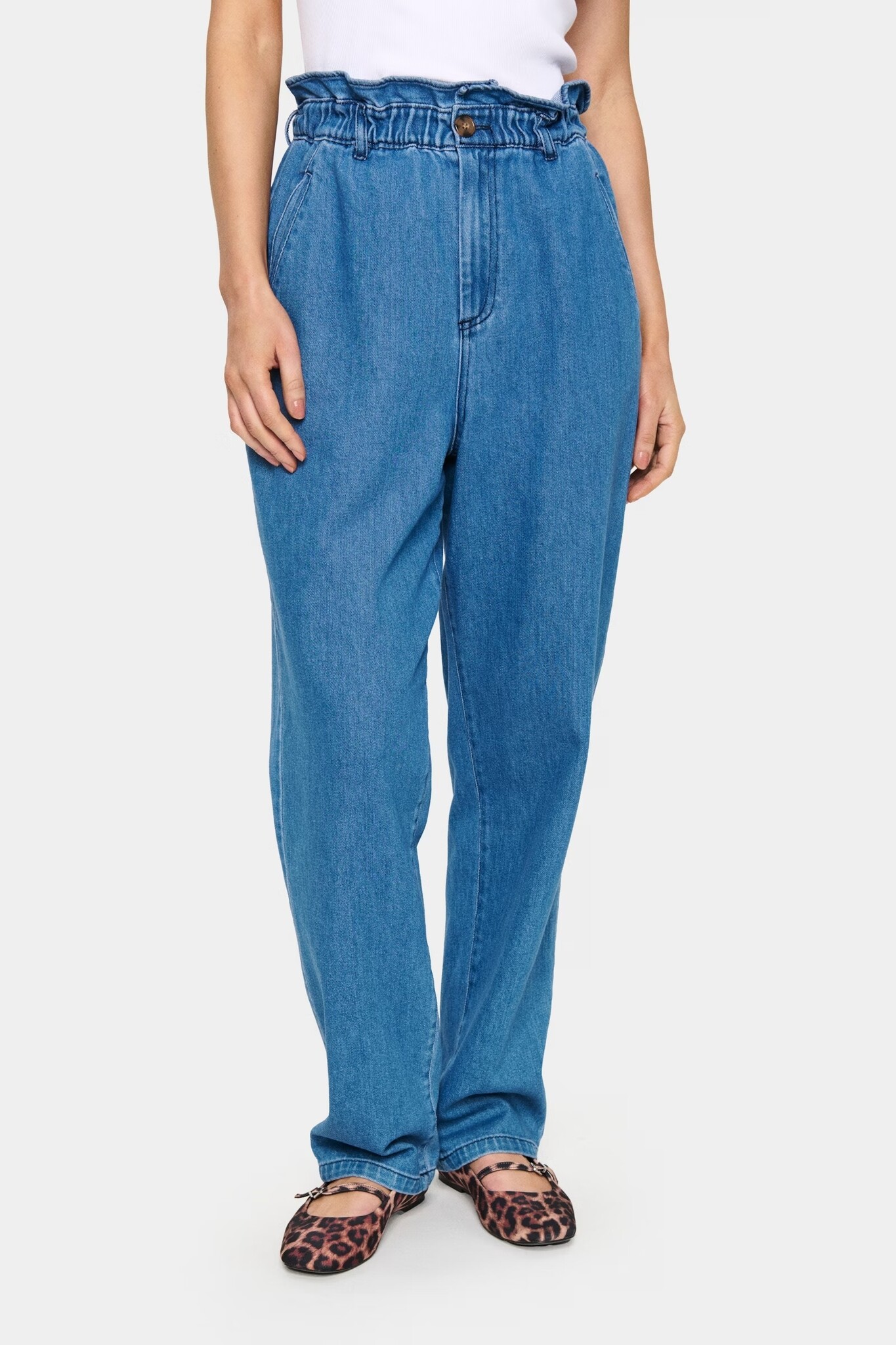 SAINT TROPEZ KayoSZ Pants Medium Blue Denim