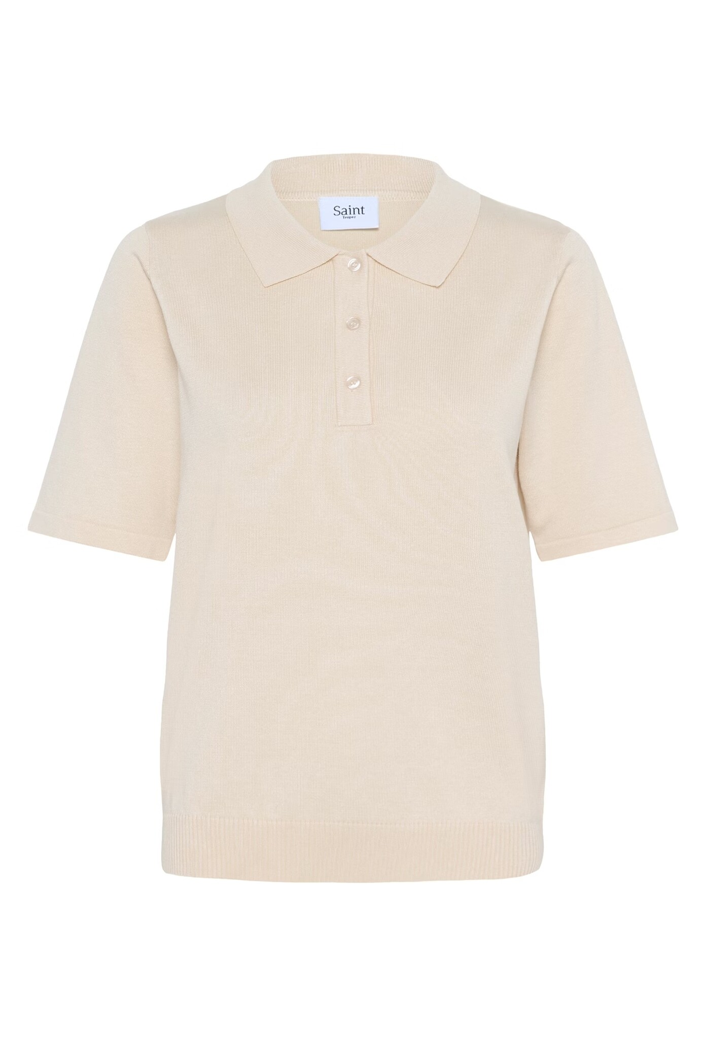 SAINT TROPEZ MilaSZ Polo SS Pullover Jojoba Melange