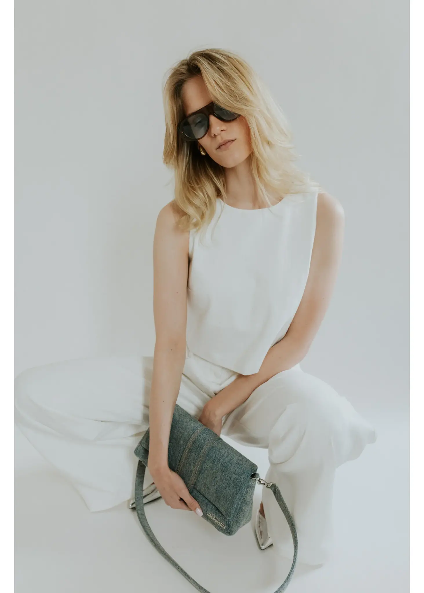 GISELE Nora Top White