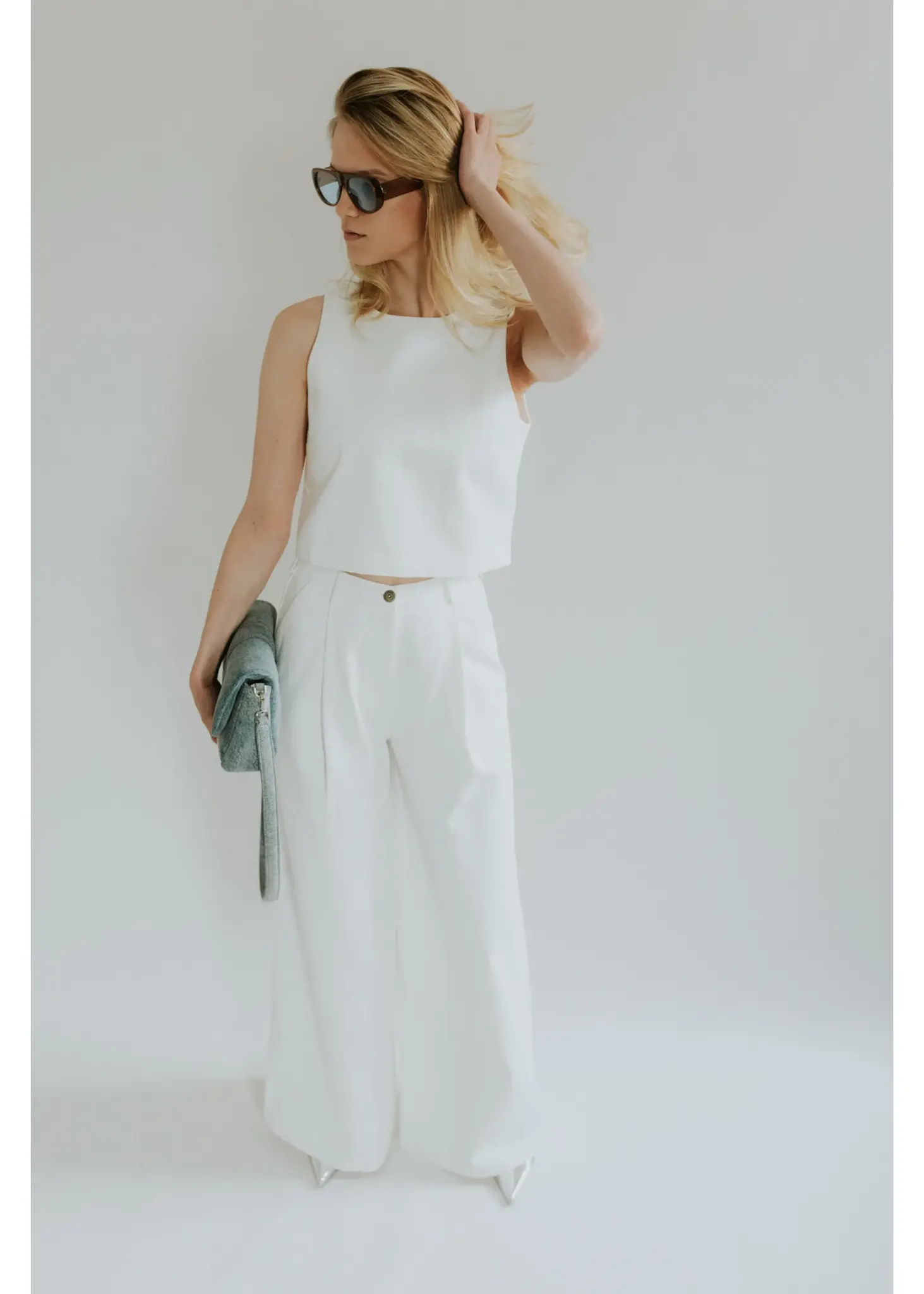 GISELE Nora Top White