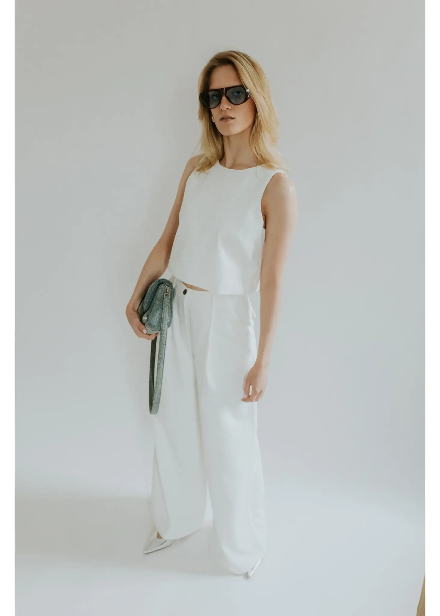 GISELE Nora Top White