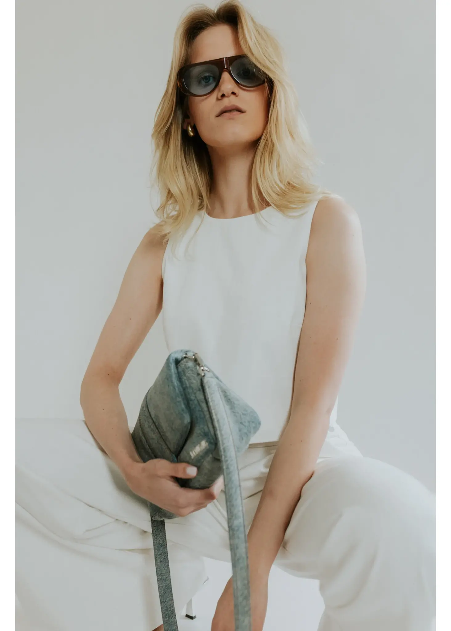 GISELE Nora Top White