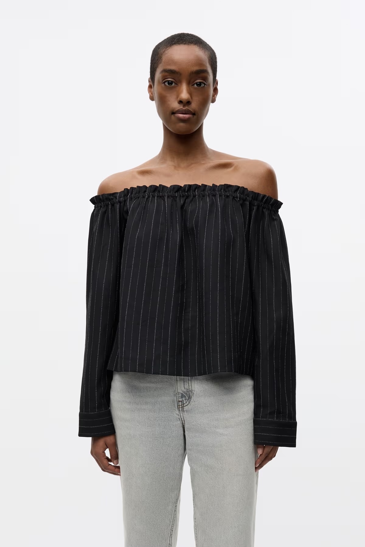 ENVII Enharriet Black Pinstripe Blouse