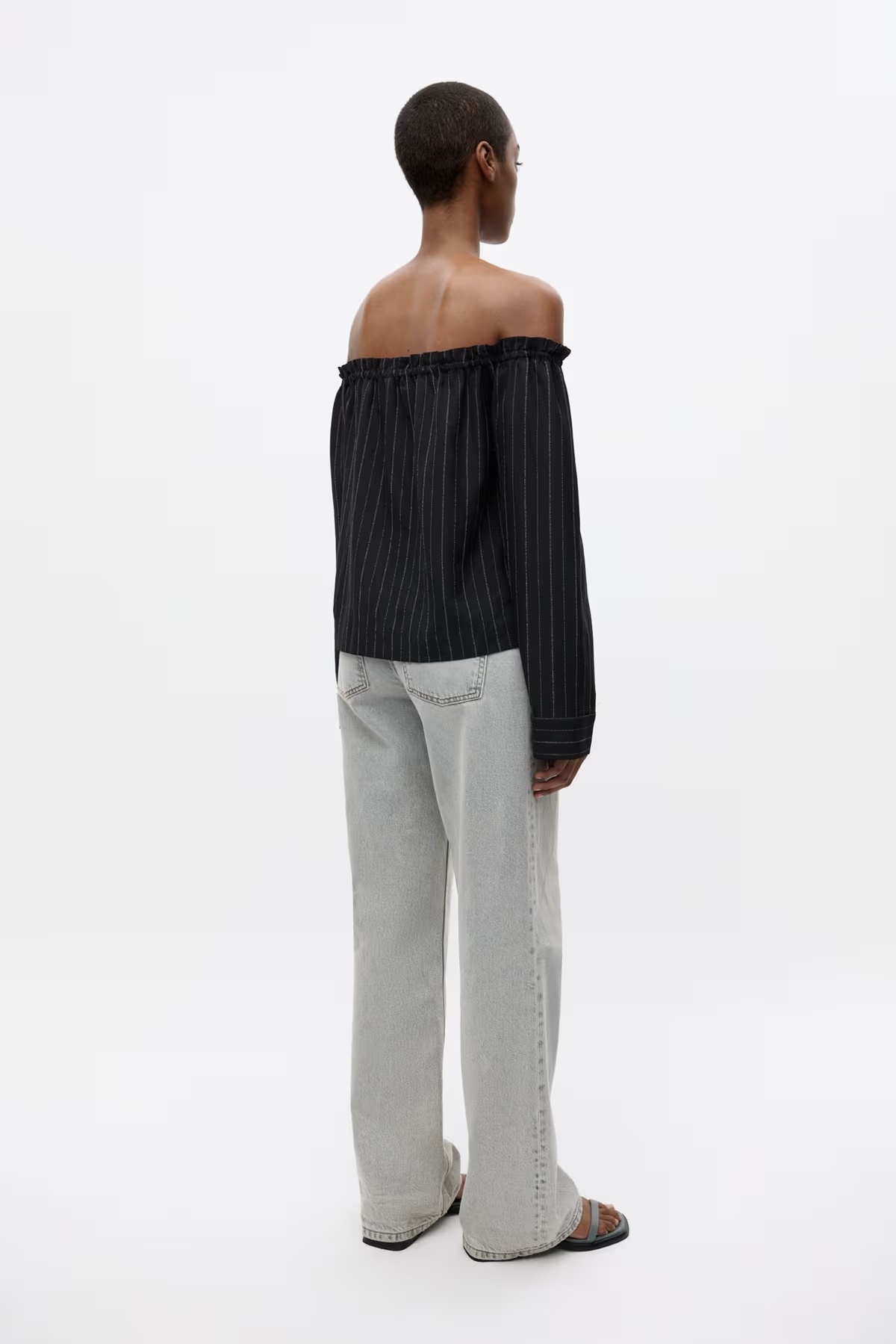 ENVII Enharriet Black Pinstripe Blouse