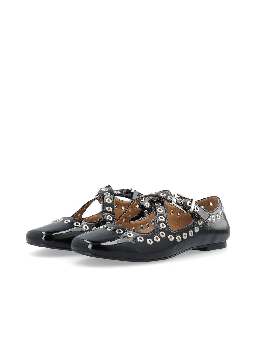 BIANCO Bialilja Cross Mary jane Studded faux Leather