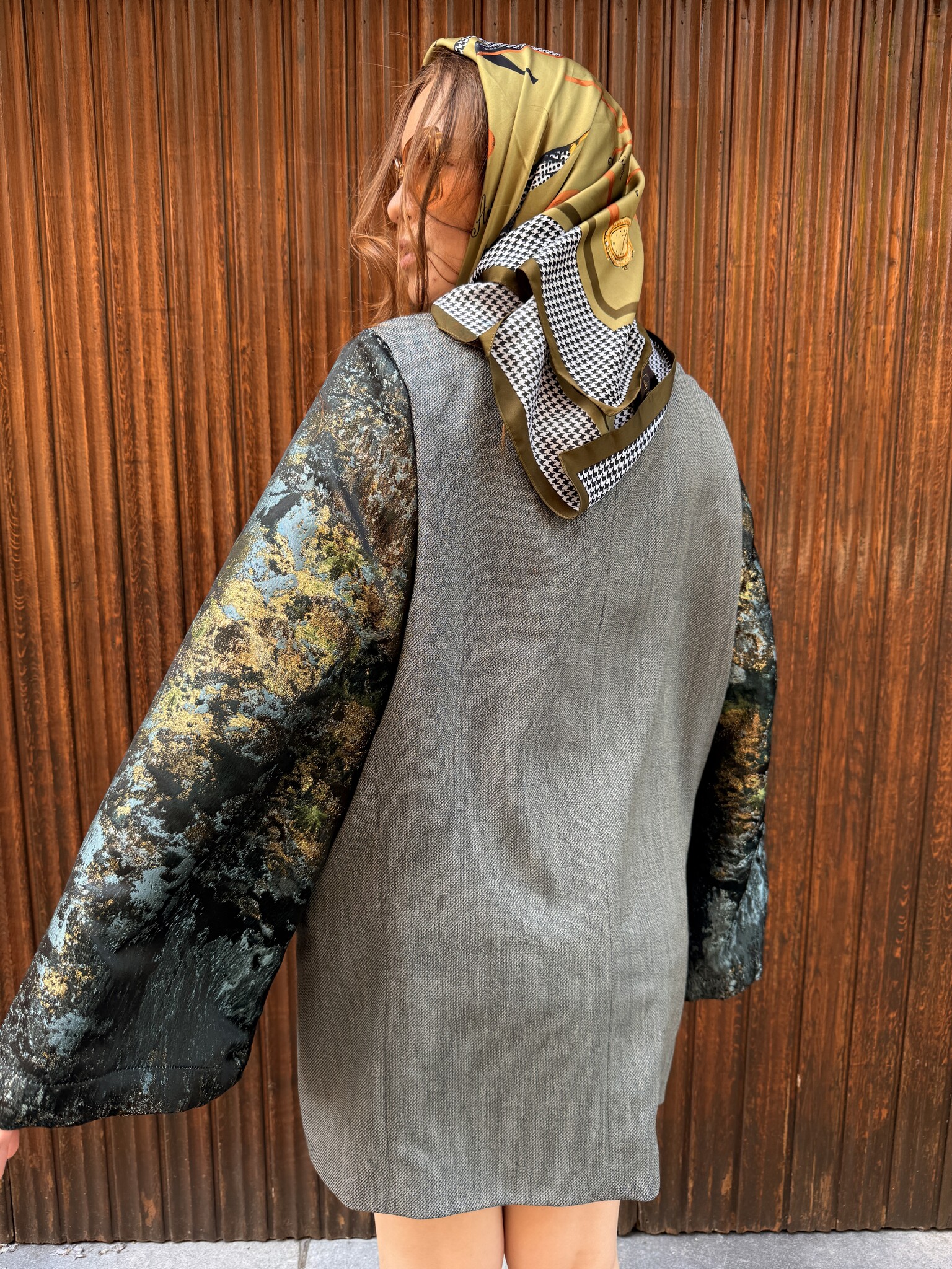 REBELLE Kimono Blazer Grey Dries Van Noten