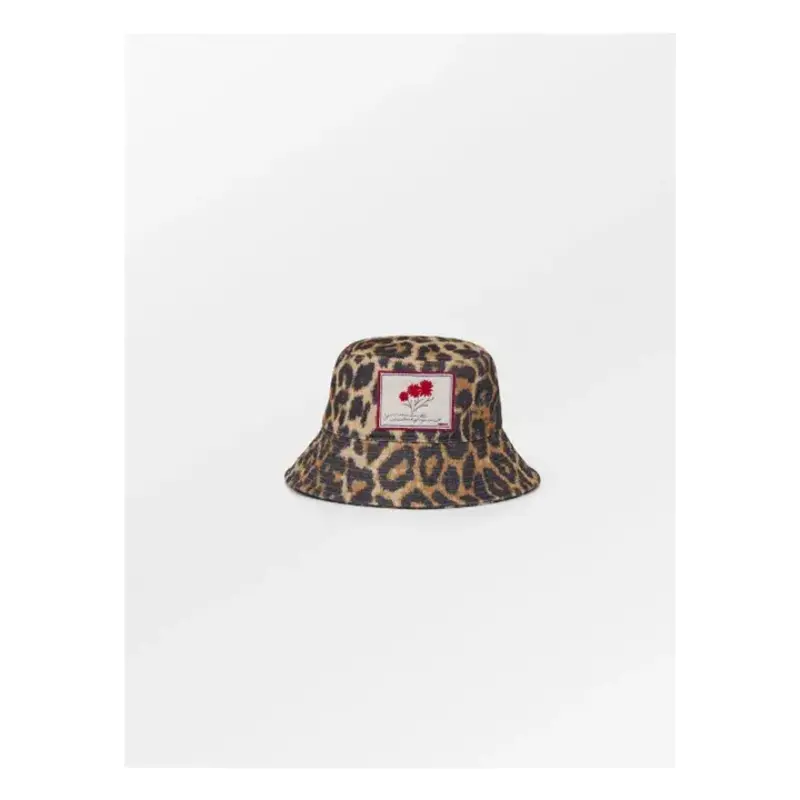 BECK SONDERGAARD Leopa Canvas Bucket Hat Black