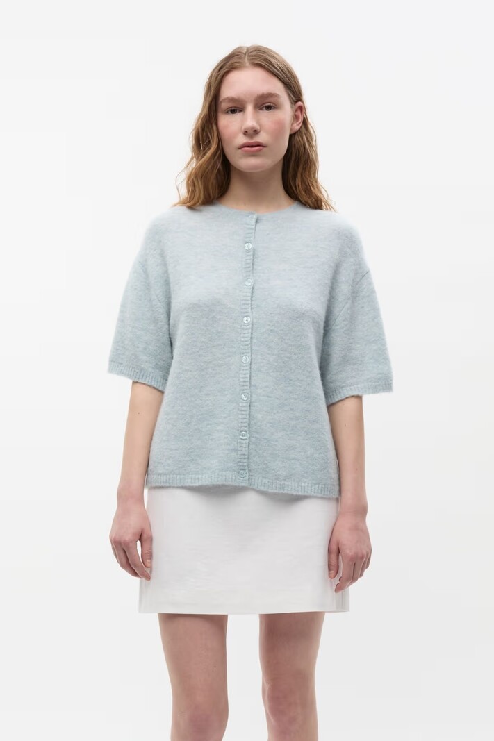 ENVII Enada SS Cardigan Illusion Blue Melange