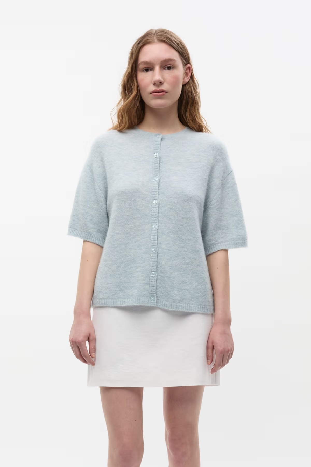 ENVII Enada SS Cardigan Illusion Blue Melange