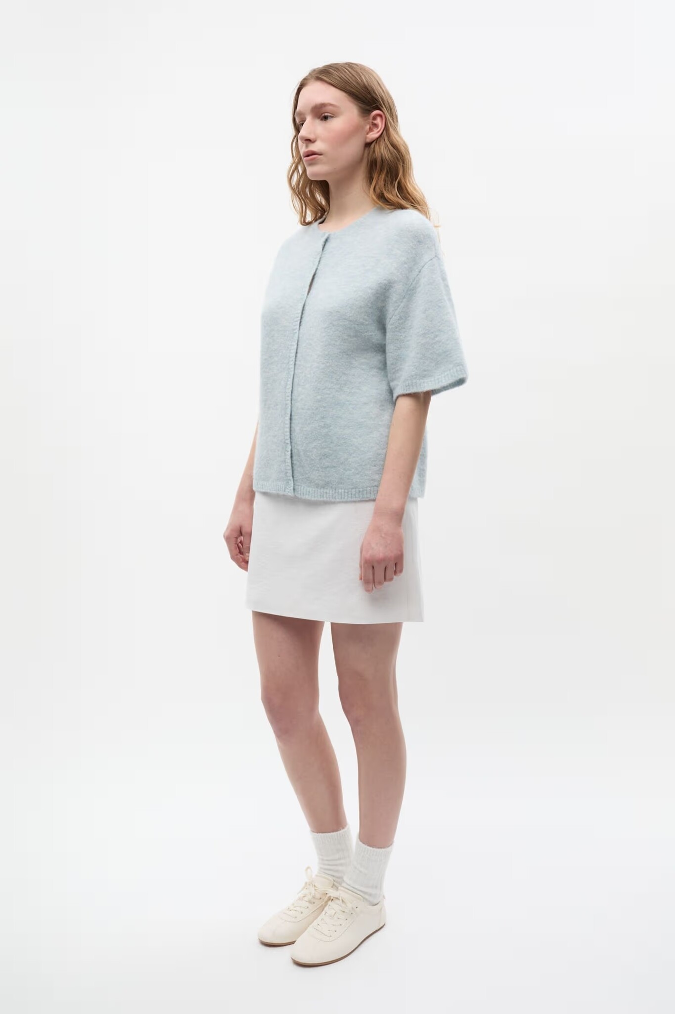 ENVII Enada SS Cardigan Illusion Blue Melange