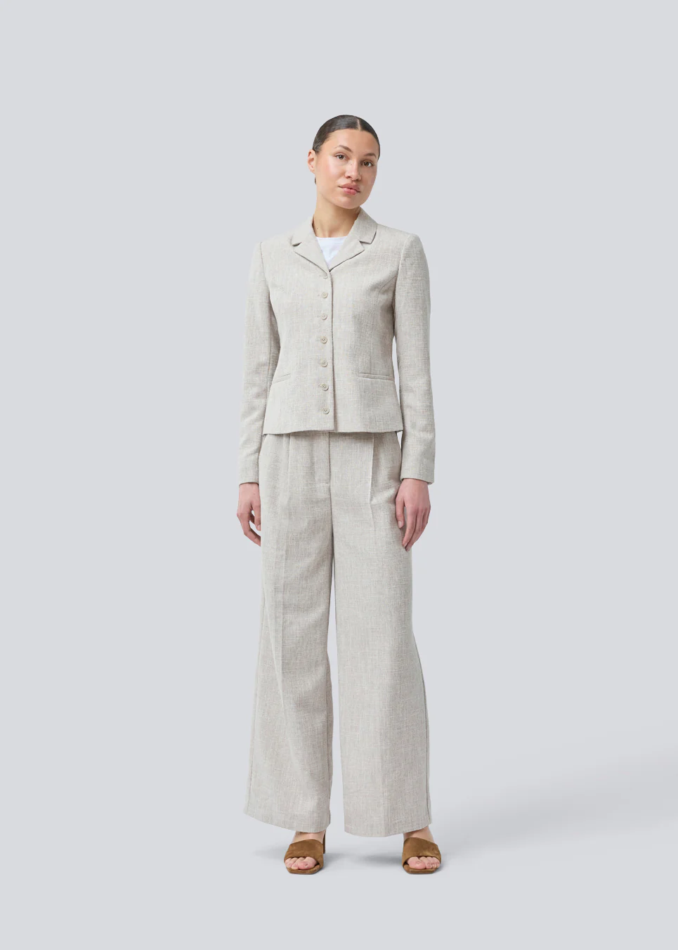 MODSTROM KieraMD Pants Beige Melange