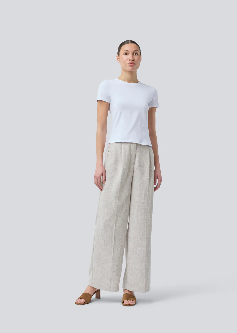 MODSTROM KieraMD Pants Beige Melange