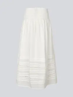 MODSTROM Nillamd Long Skirt Soft White