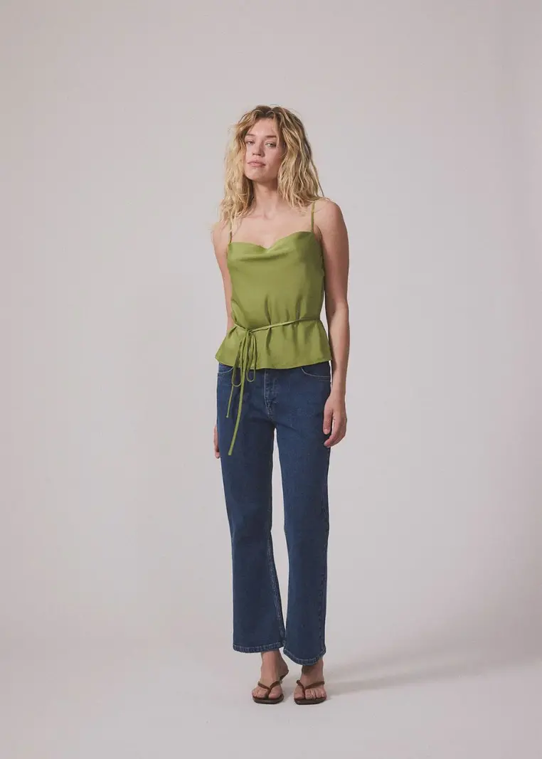 MODSTROM Narcissamd Strap Top Green