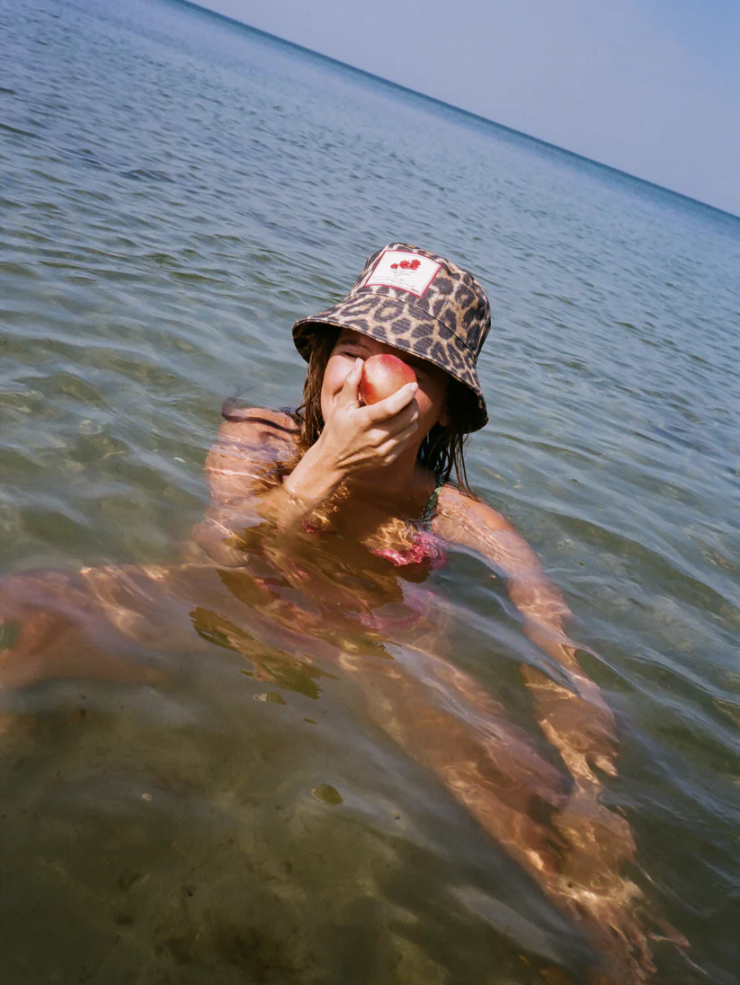 BECK SONDERGAARD Leopa Canvas Bucket Hat Black