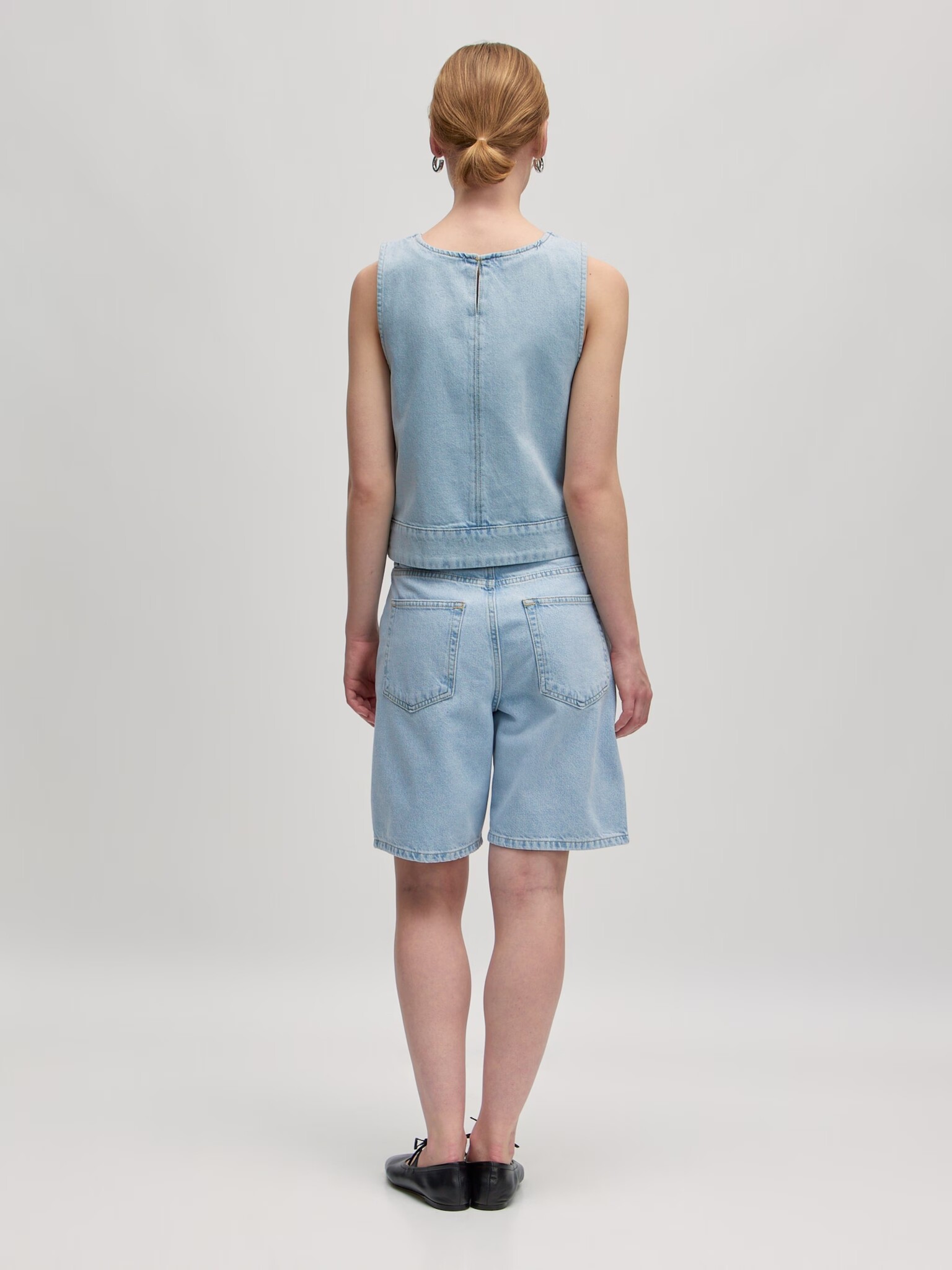 EDITED Raina Denim Top Light Jeans