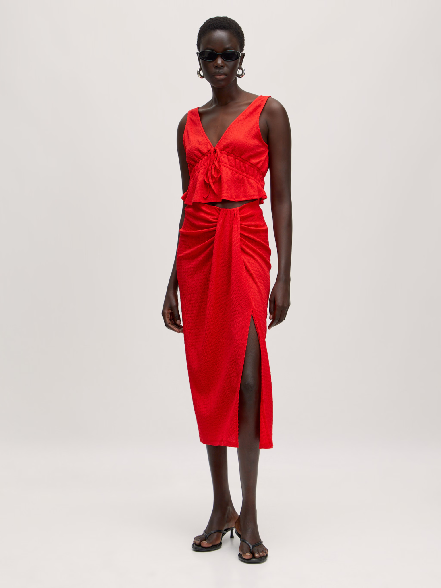 EDITED Yola Skirt High Risk Red