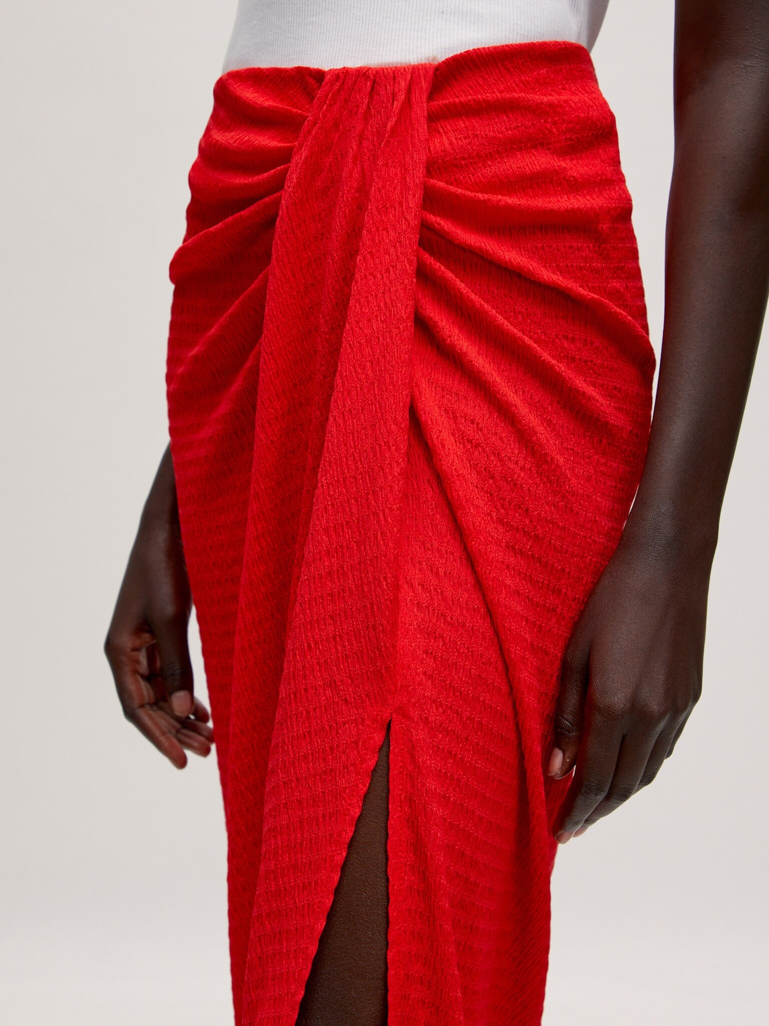 EDITED Yola Skirt High Risk Red