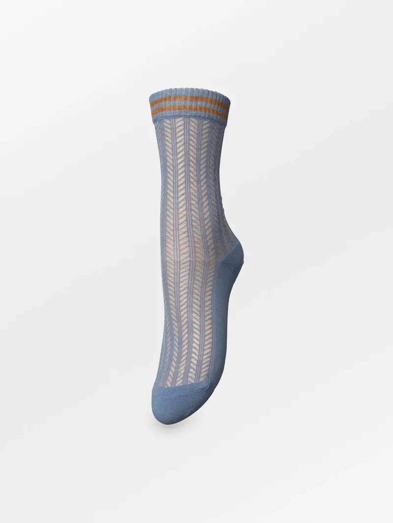 BECK SONDERGAARD Zilla Sporty Cotta Sock Blue Orange