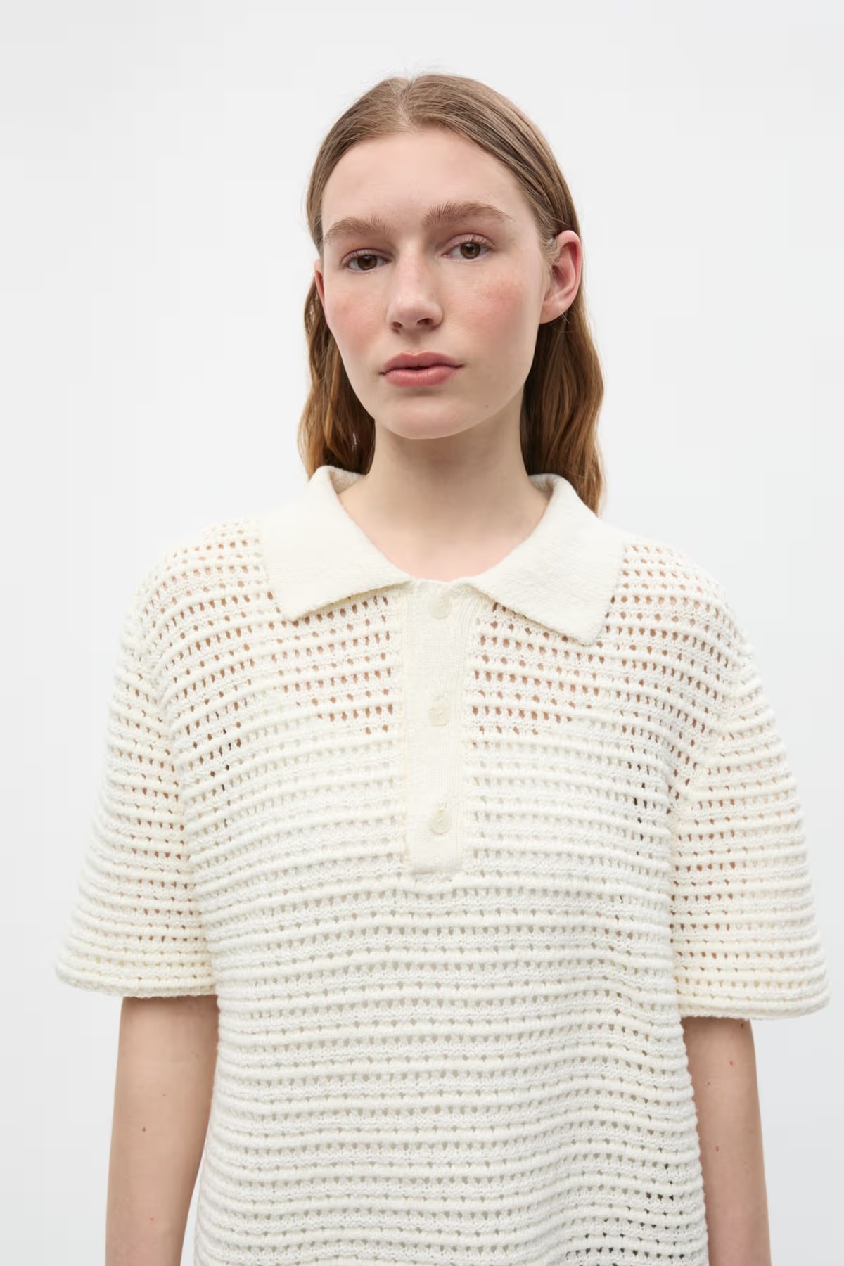 ENVII Ensofs SS Polo Knit Gardenia