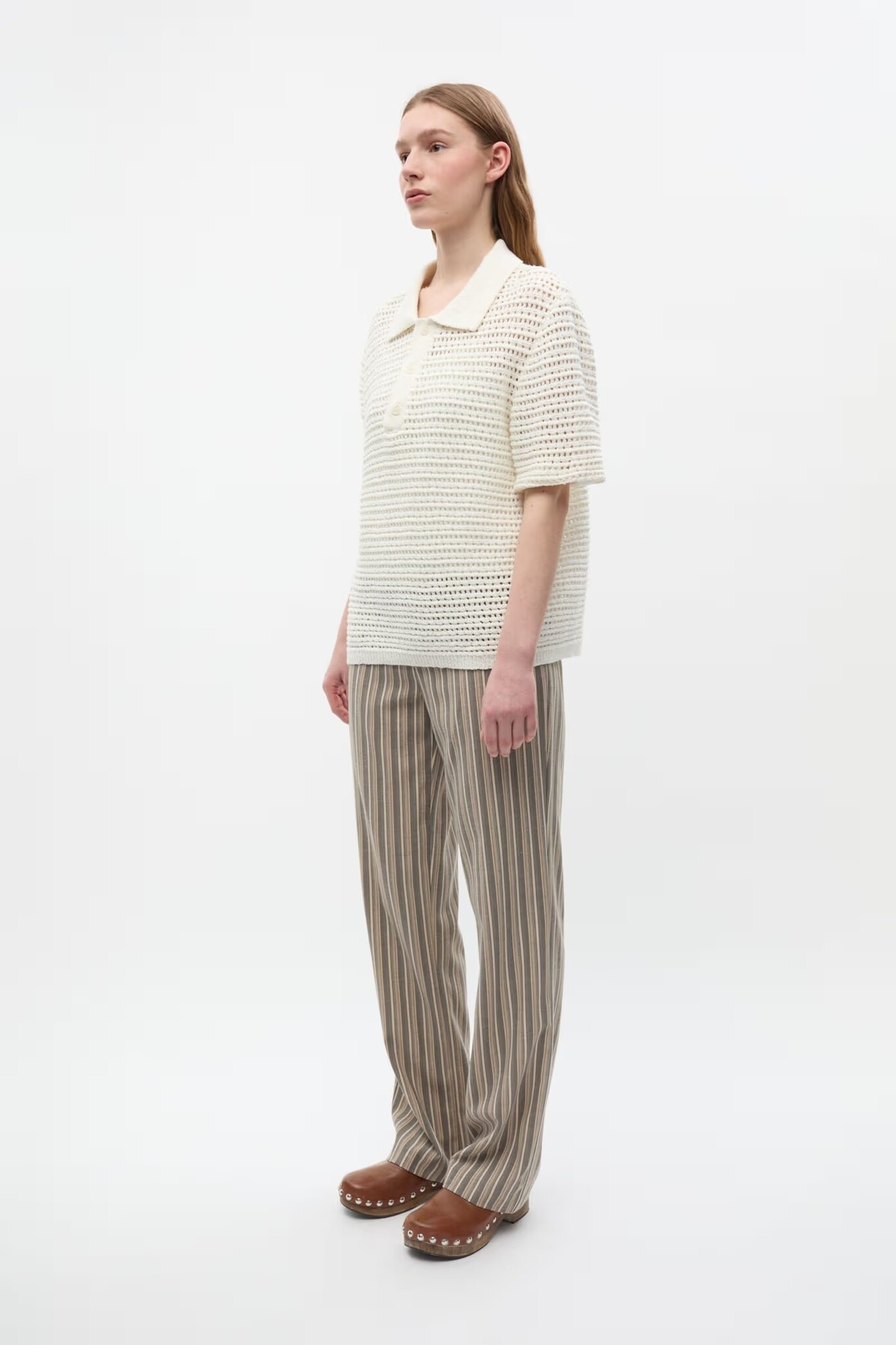 ENVII Ensofs SS Polo Knit Gardenia