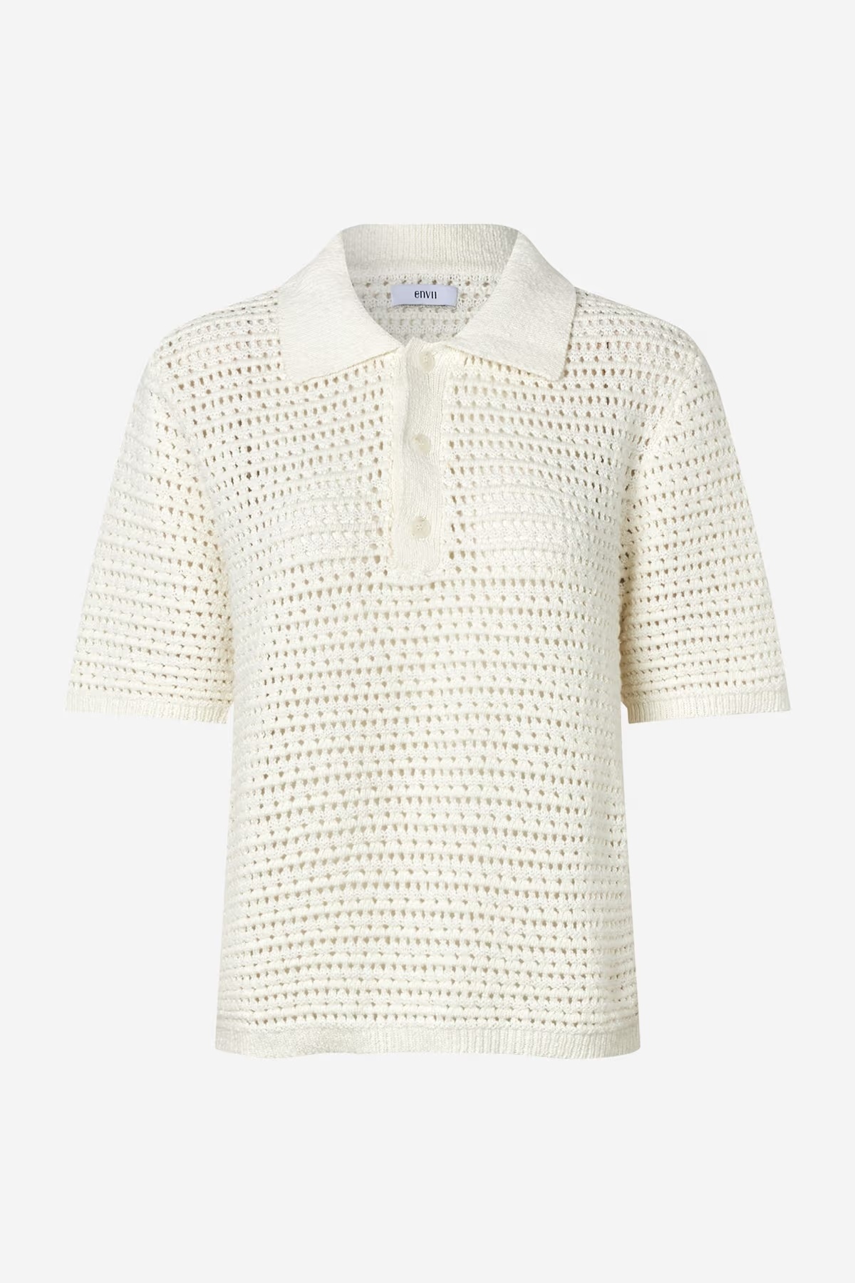 ENVII Ensofs SS Polo Knit Gardenia