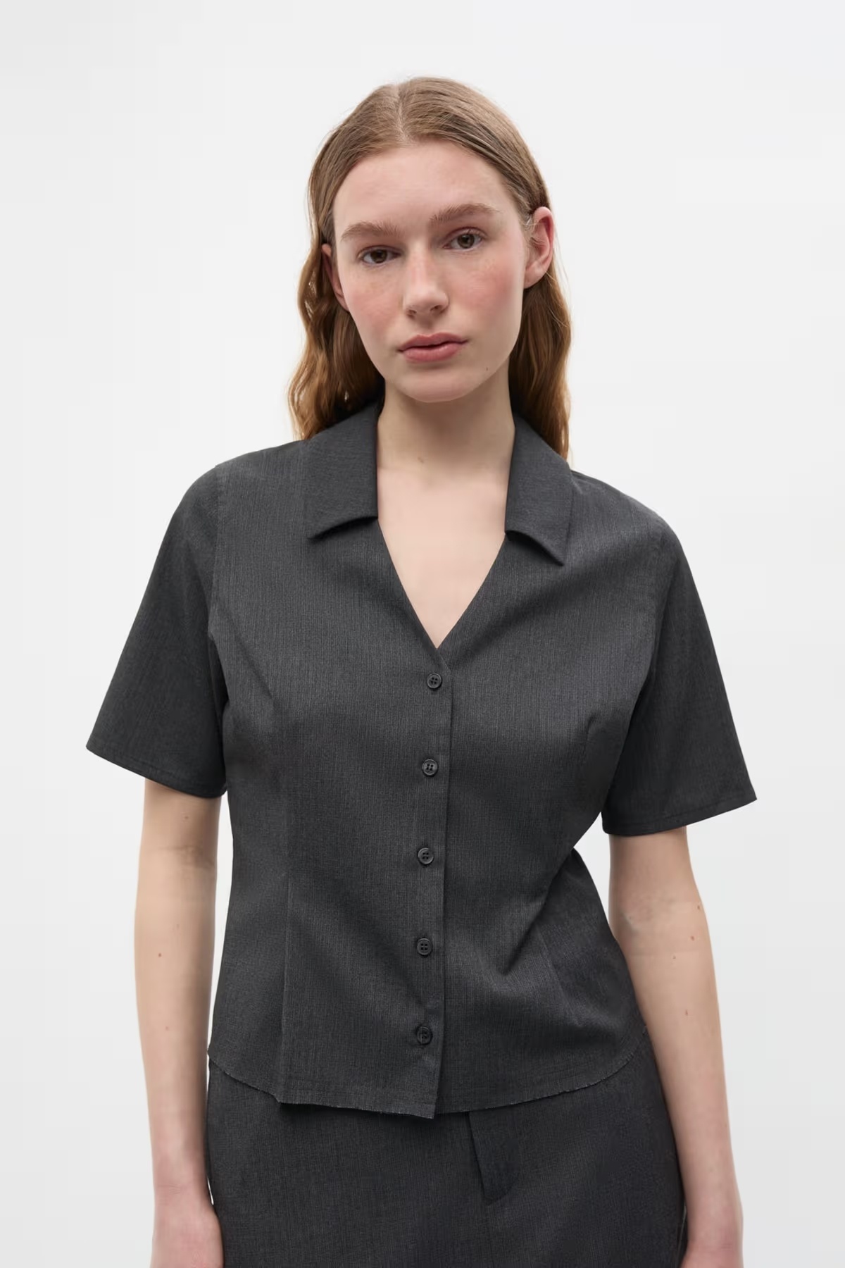 ENVII Enalessia SS Shirt Dark Grey Mel