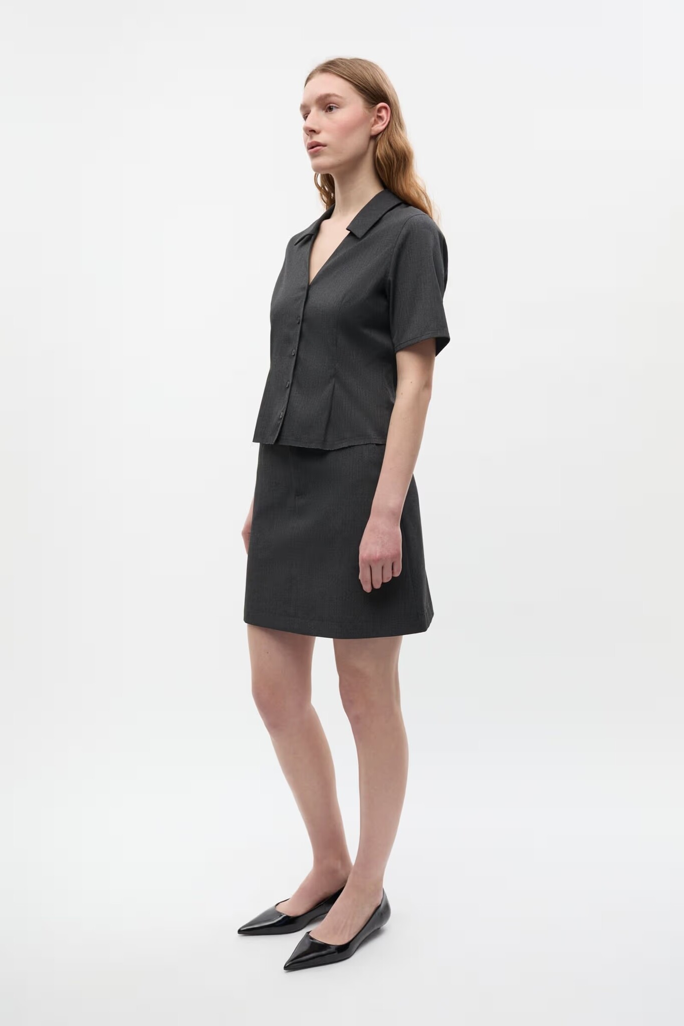 ENVII Enalessia SS Shirt Dark Grey Mel
