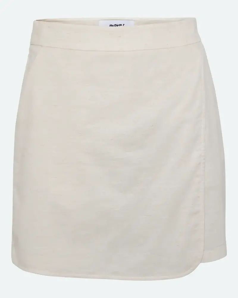 MOVES Lanelle skort in linen blend - Castle Wall