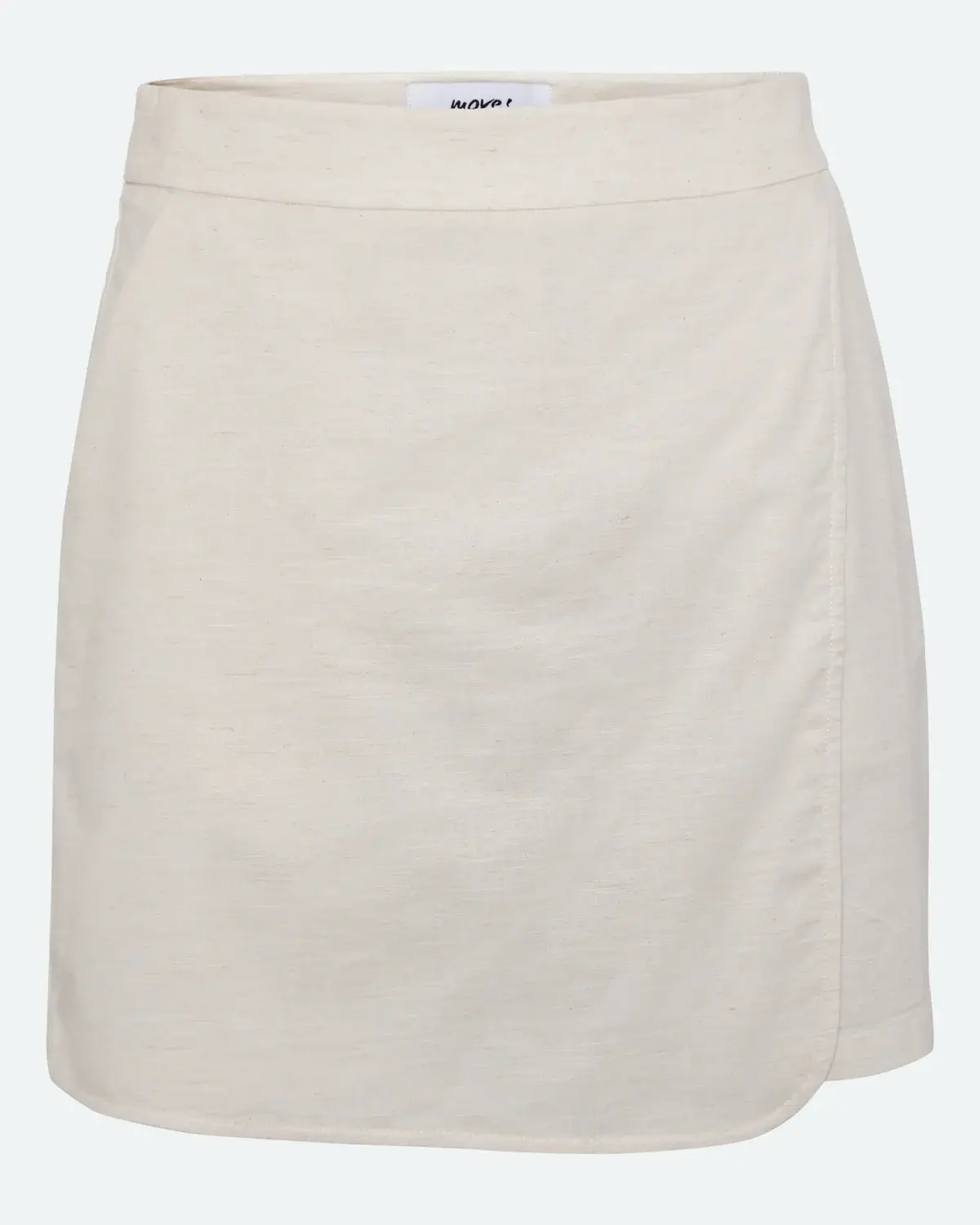 MOVES Lanelle skort in linen blend - Castle Wall