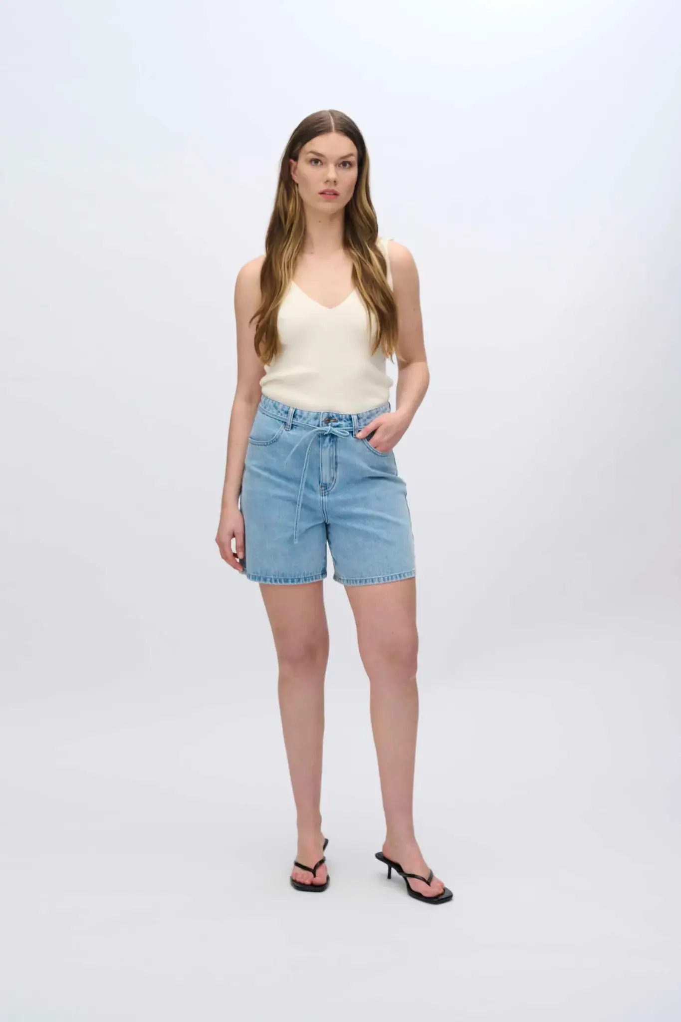 MOVES Madeline knit top - White