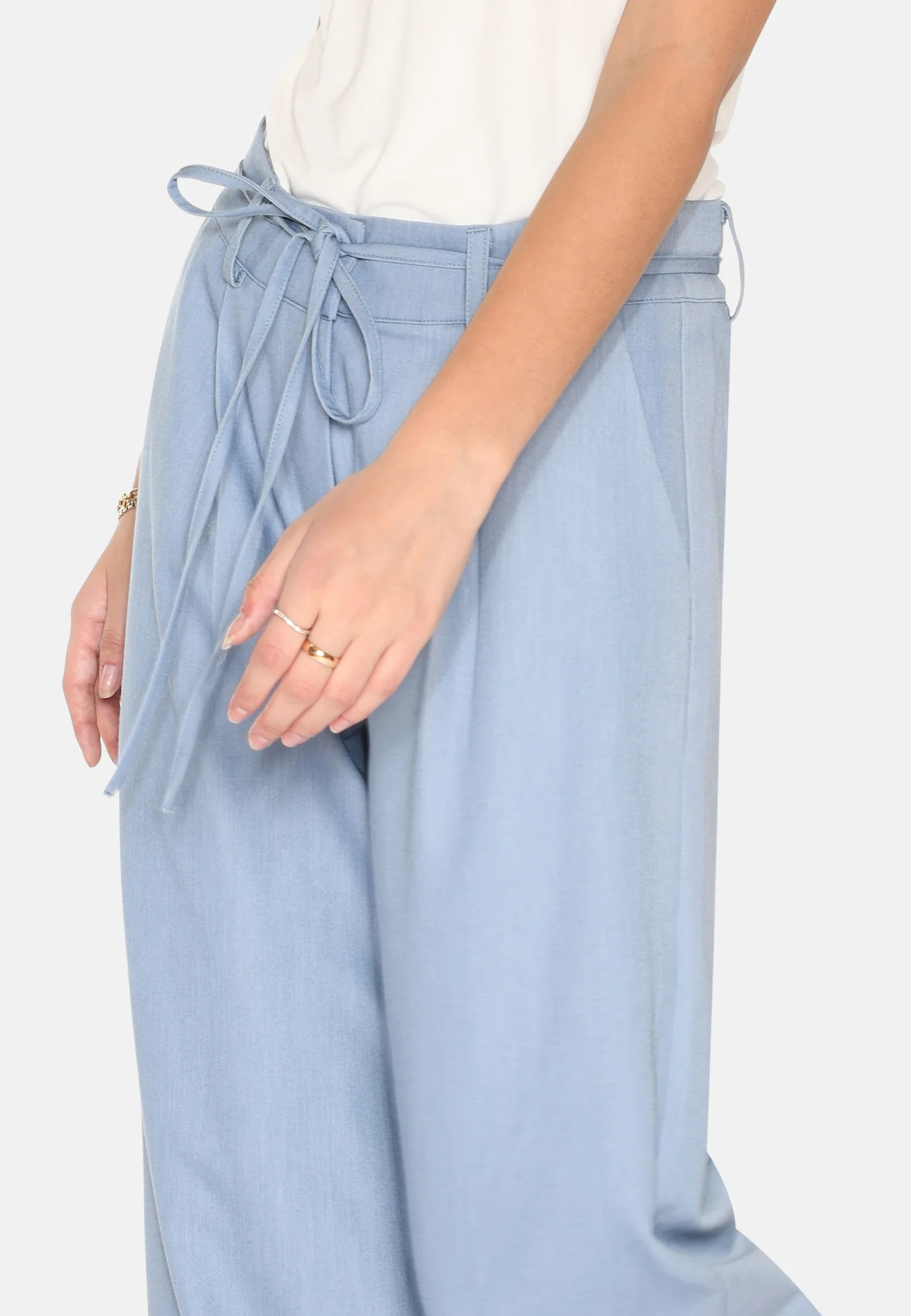 MOVES Andriana dressed pants - Blue Bell